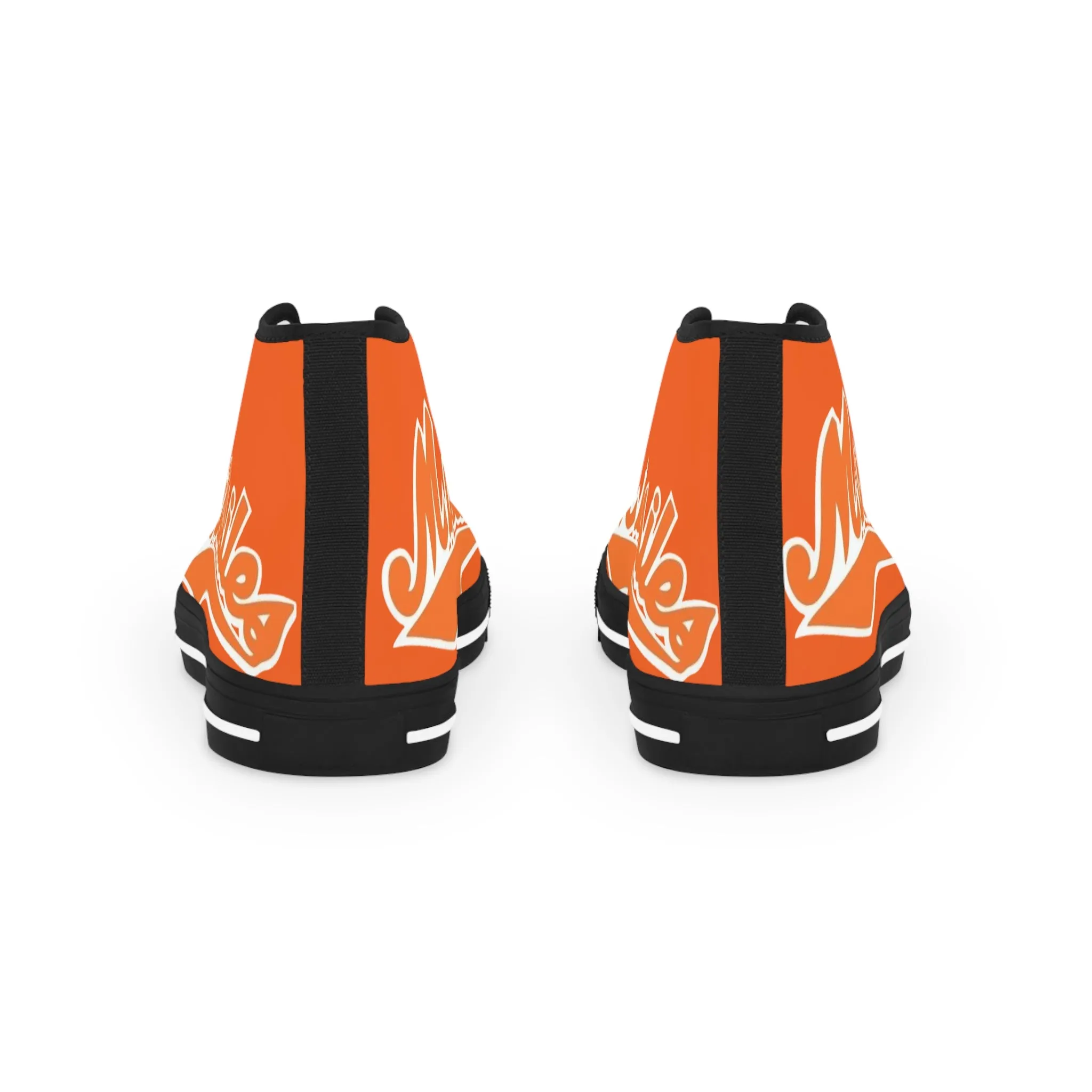 Missiles - Men's High Top Sneakers Orange
