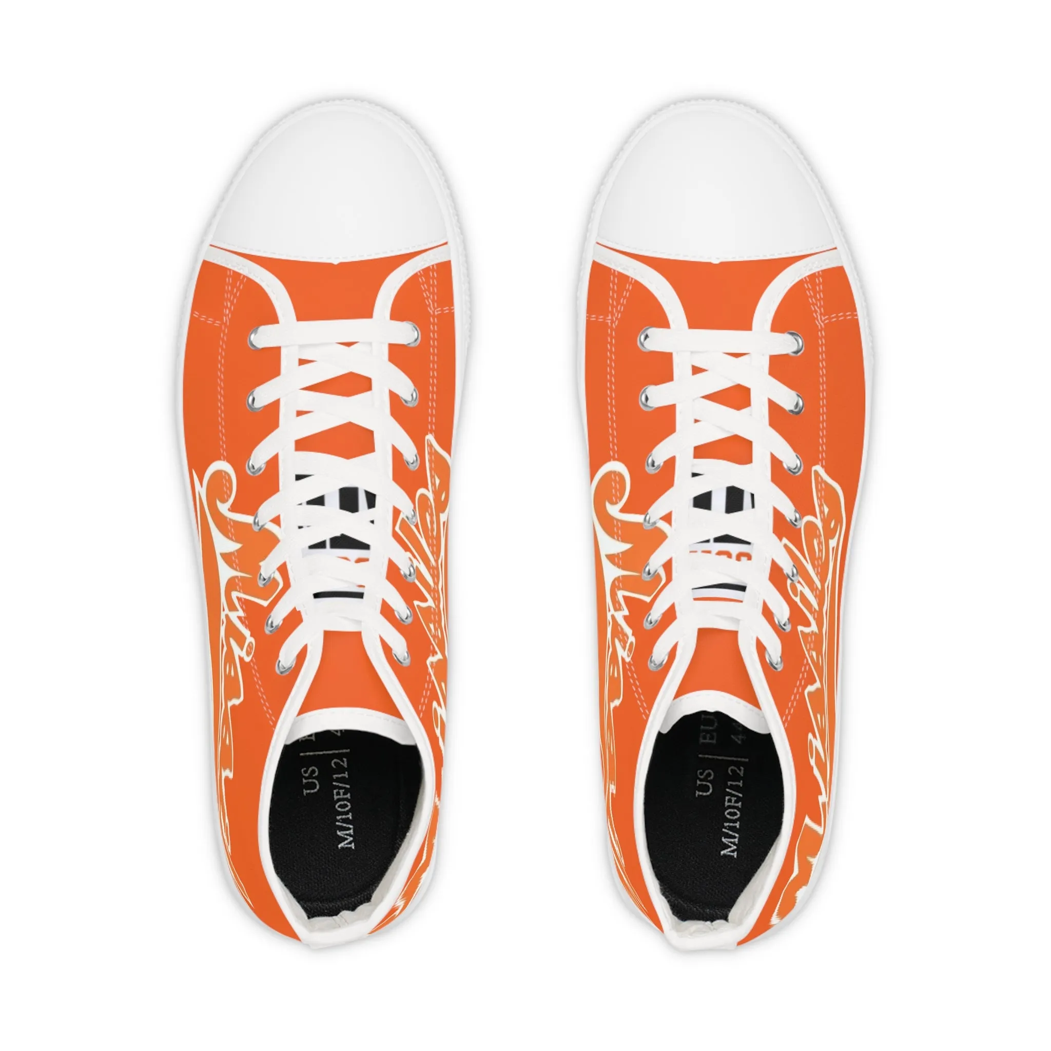 Missiles - Men's High Top Sneakers Orange