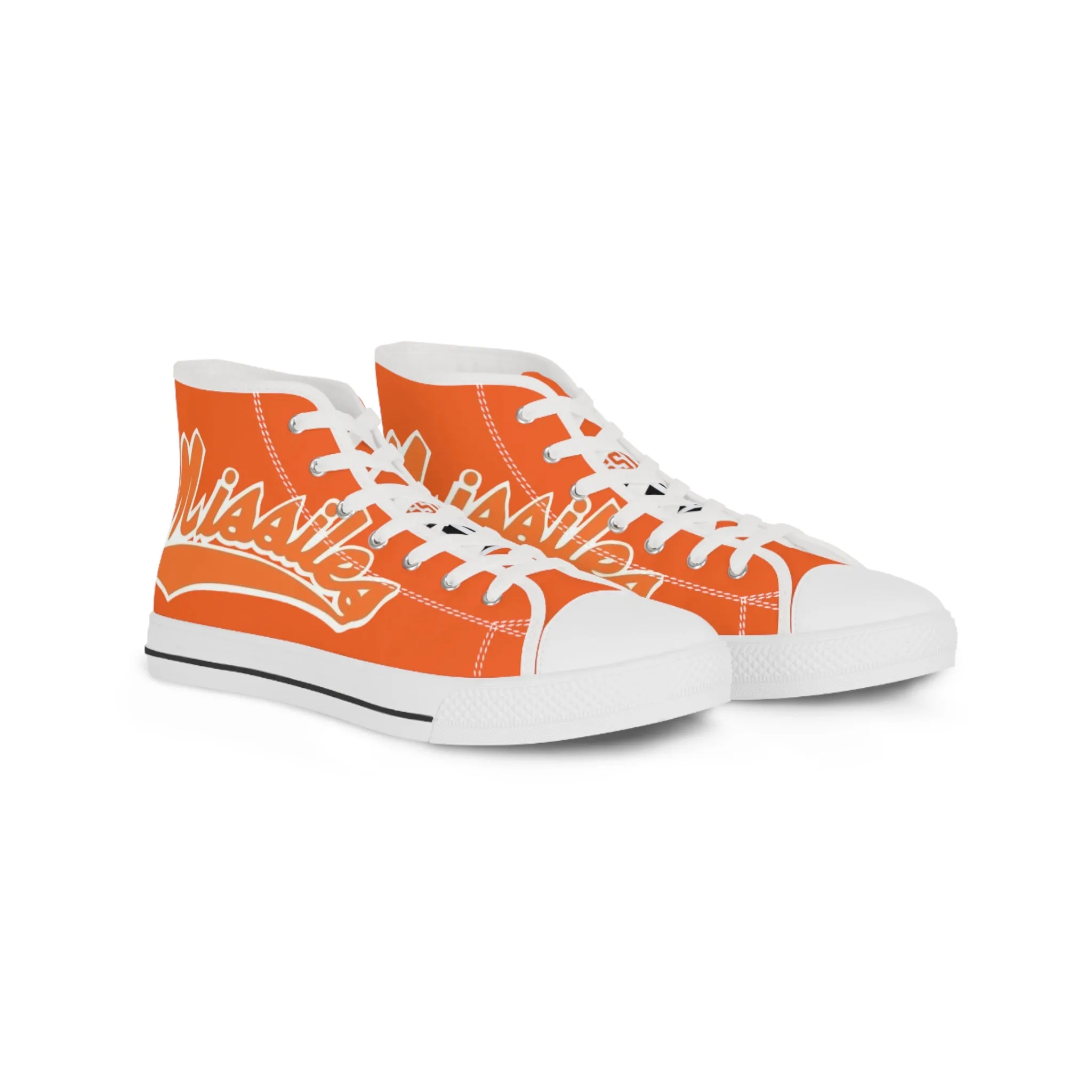 Missiles - Men's High Top Sneakers Orange