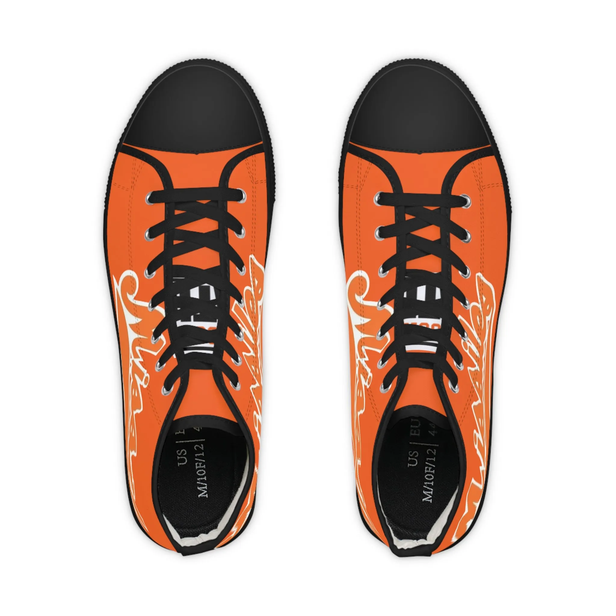 Missiles - Men's High Top Sneakers Orange
