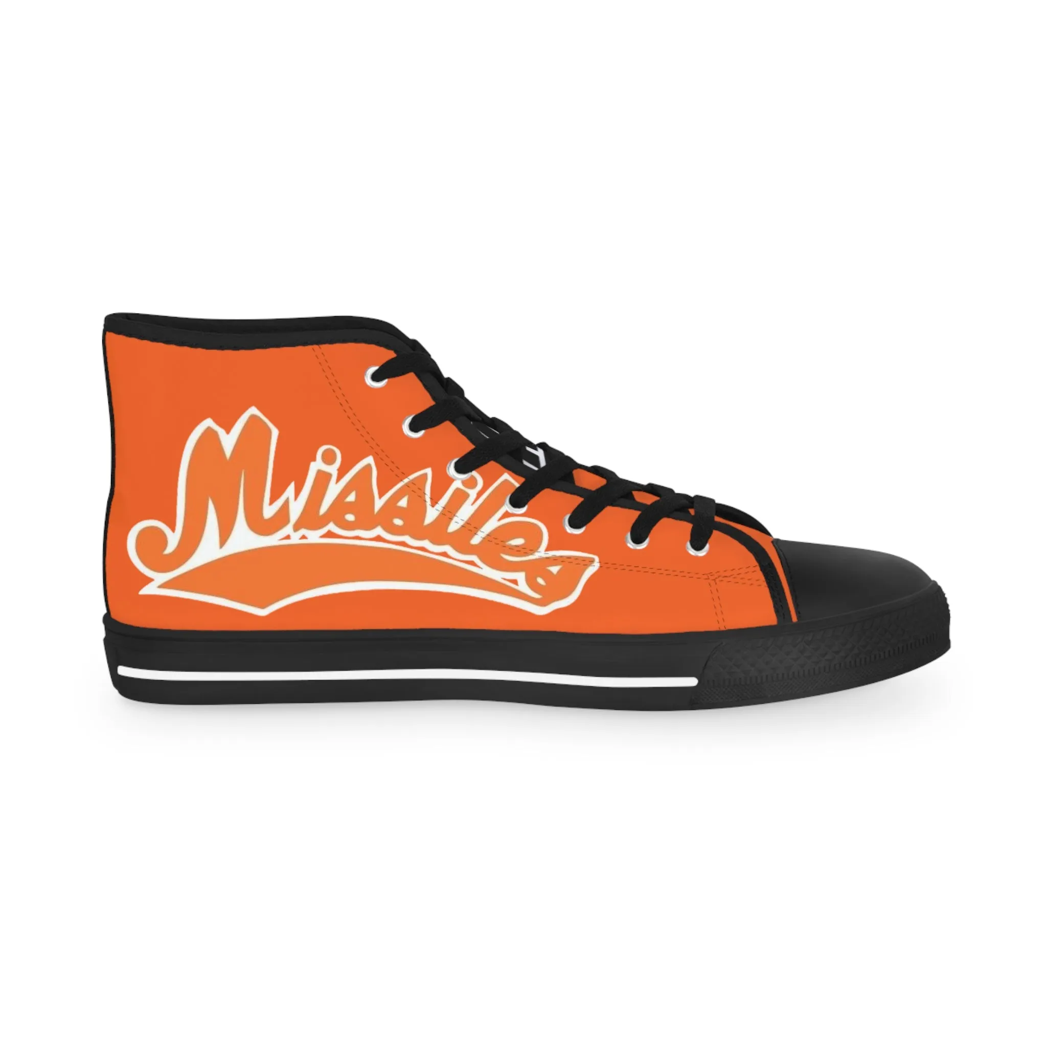 Missiles - Men's High Top Sneakers Orange