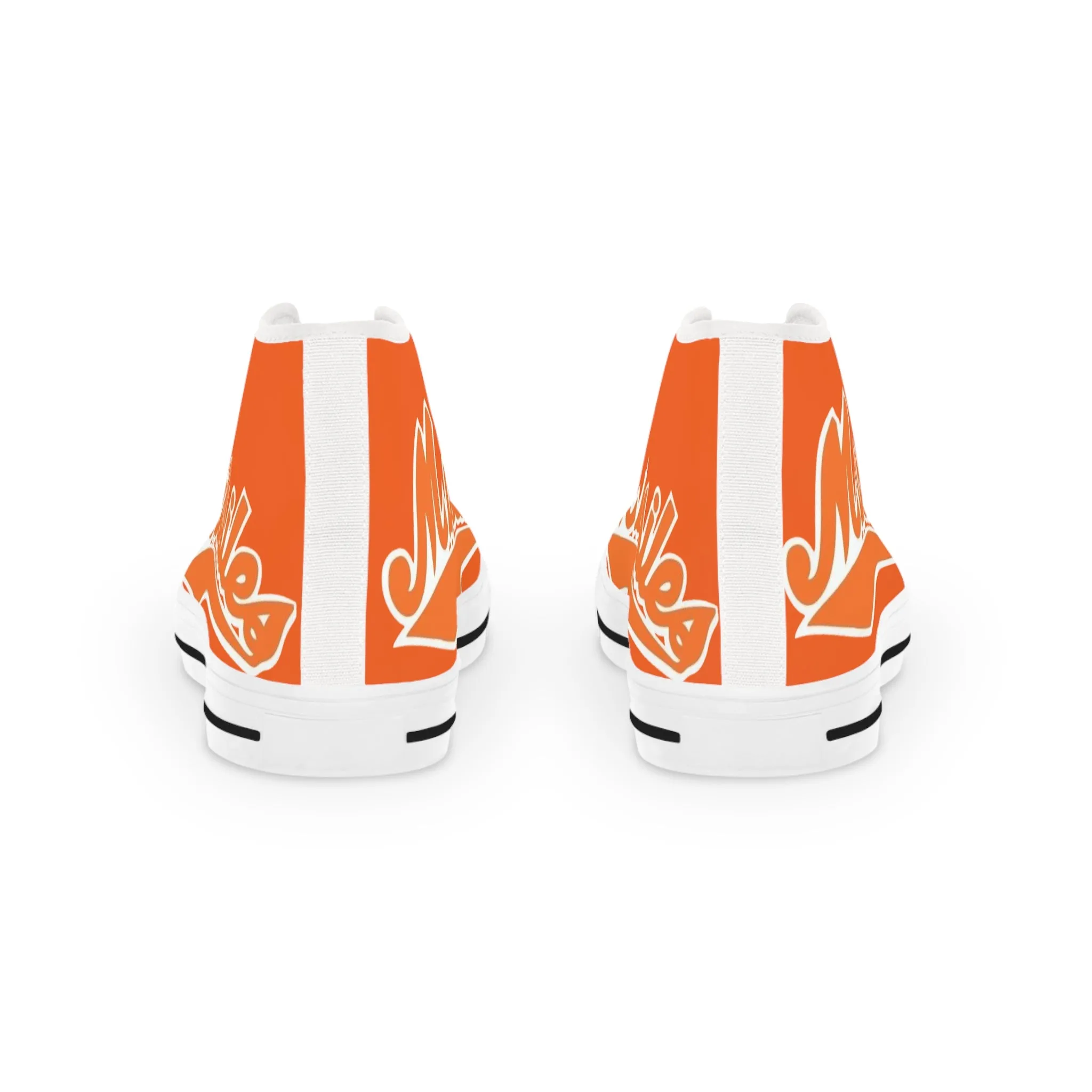 Missiles - Men's High Top Sneakers Orange