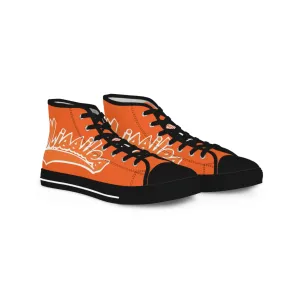 Missiles - Men's High Top Sneakers Orange