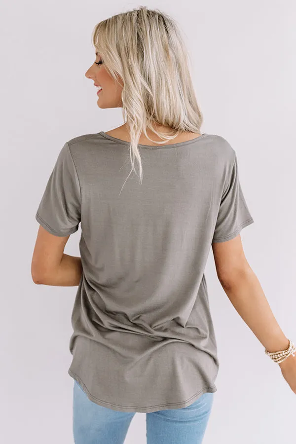 Modern Muse Babydoll Top In Espresso