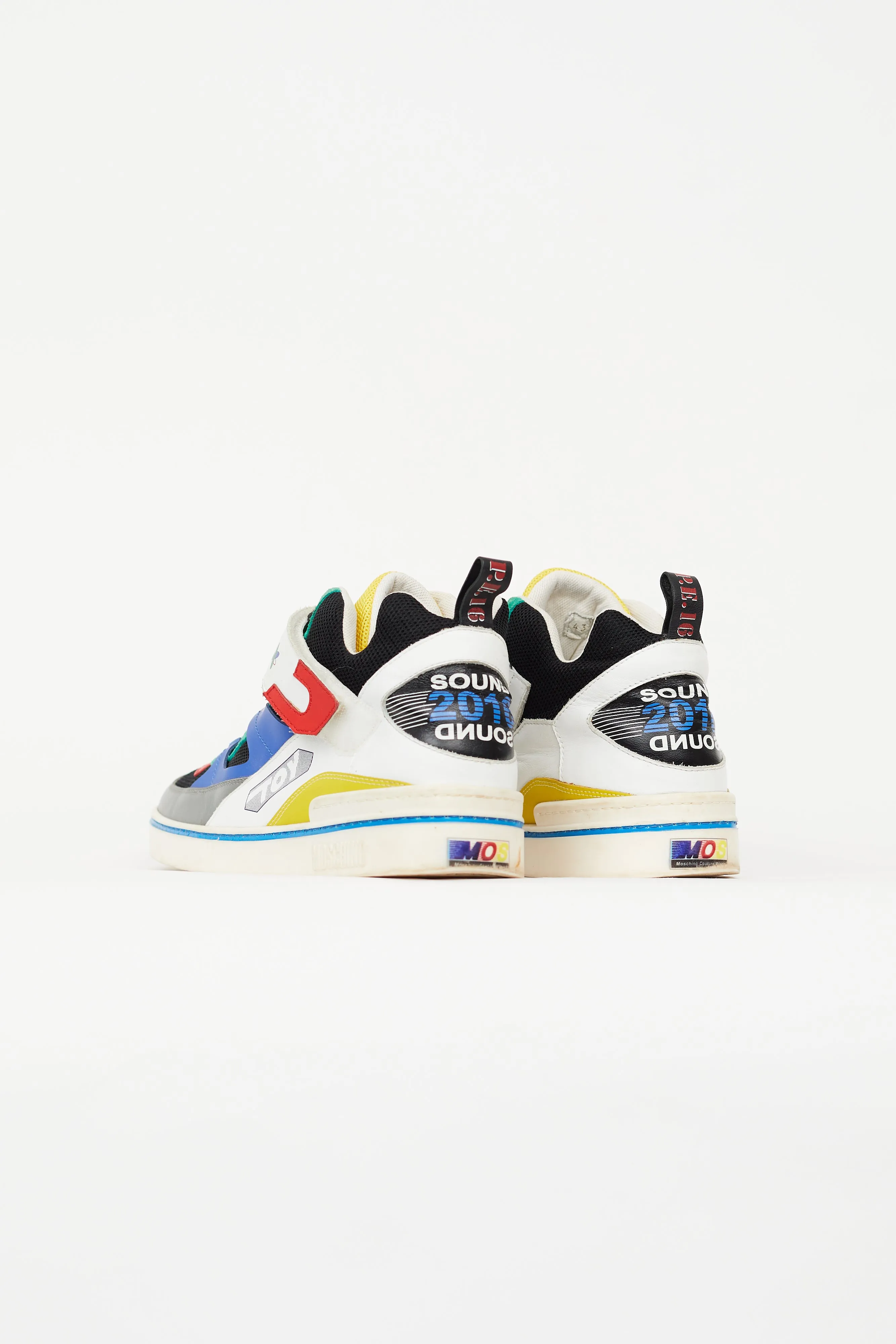 Multi Color Block Couture High Top Sneaker