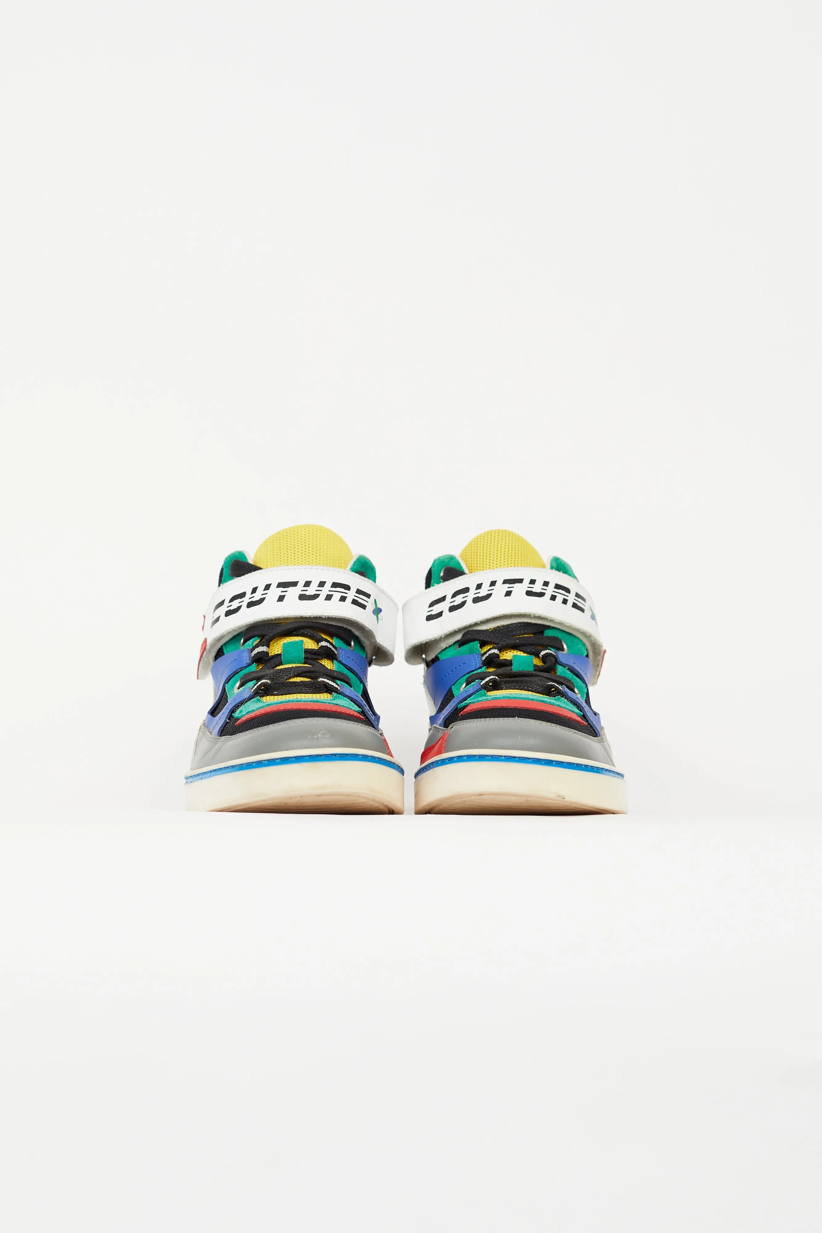 Multi Color Block Couture High Top Sneaker