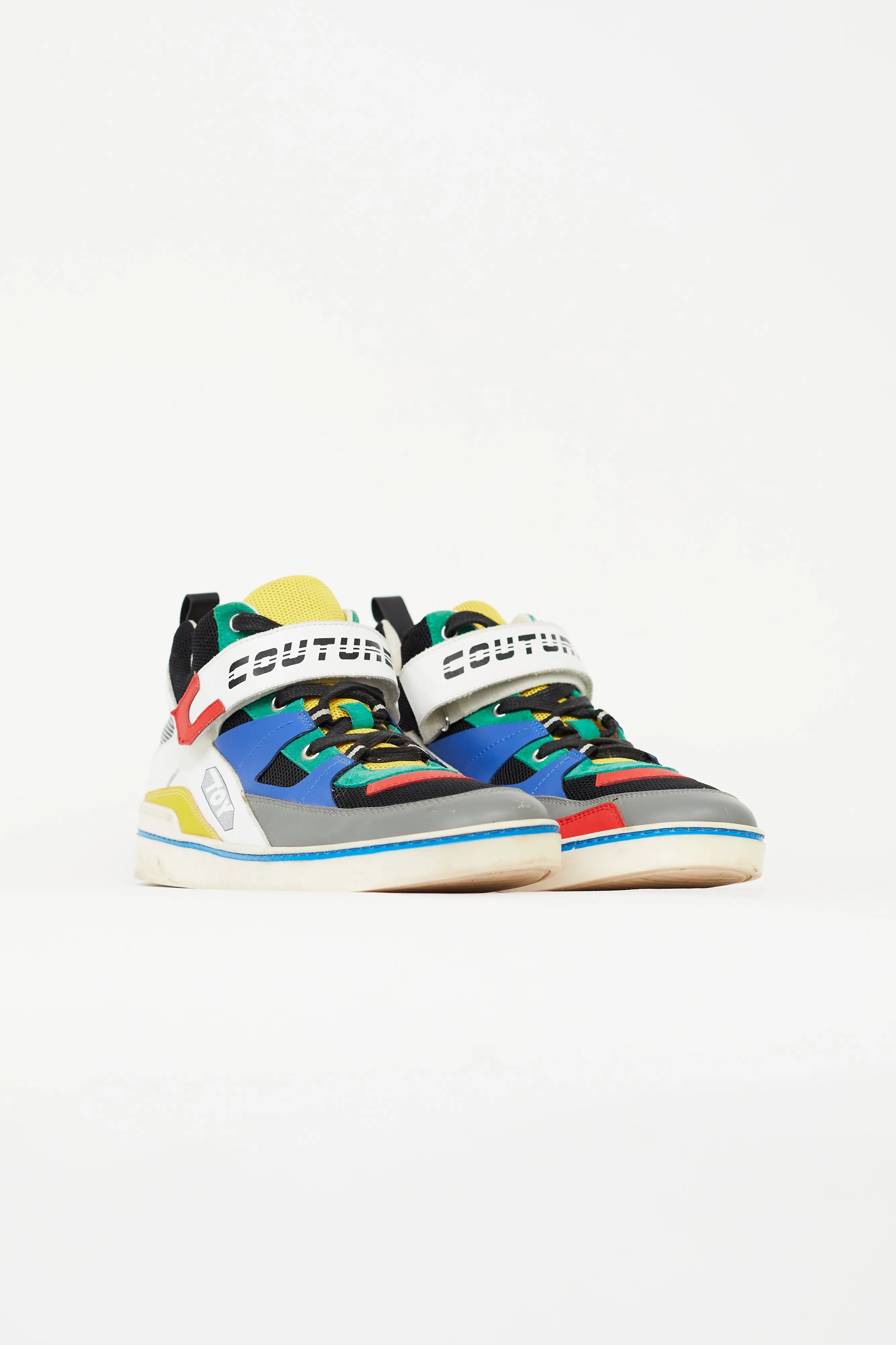 Multi Color Block Couture High Top Sneaker