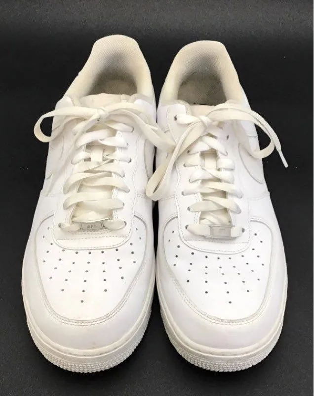 Nike Men's Air Force 1 Low '07 315122-111 White Basketball Shoes - Size 11.5