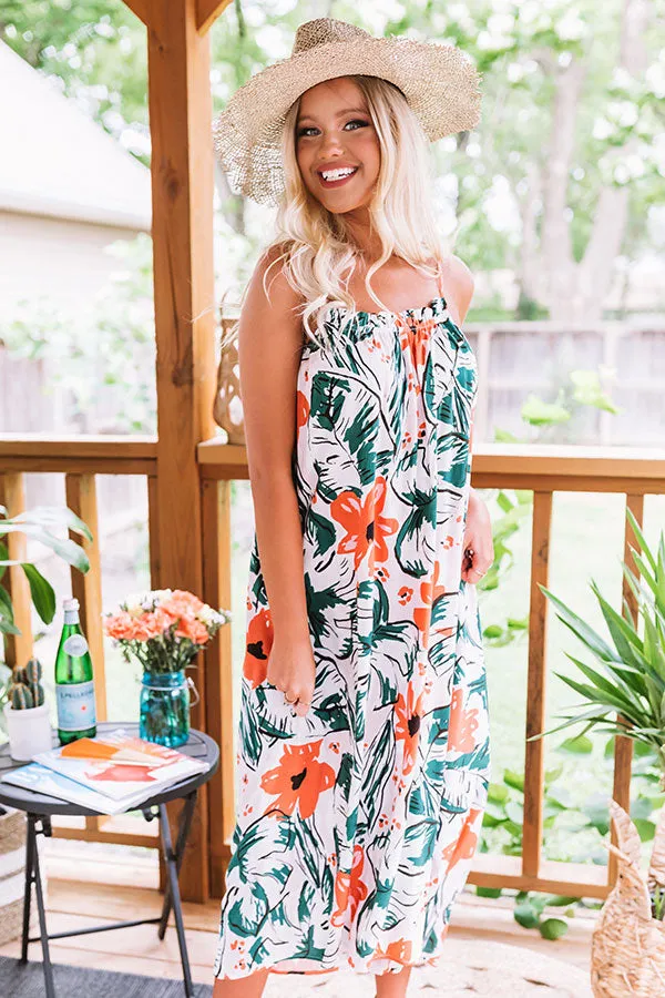 On Tulum Time Floral Midi