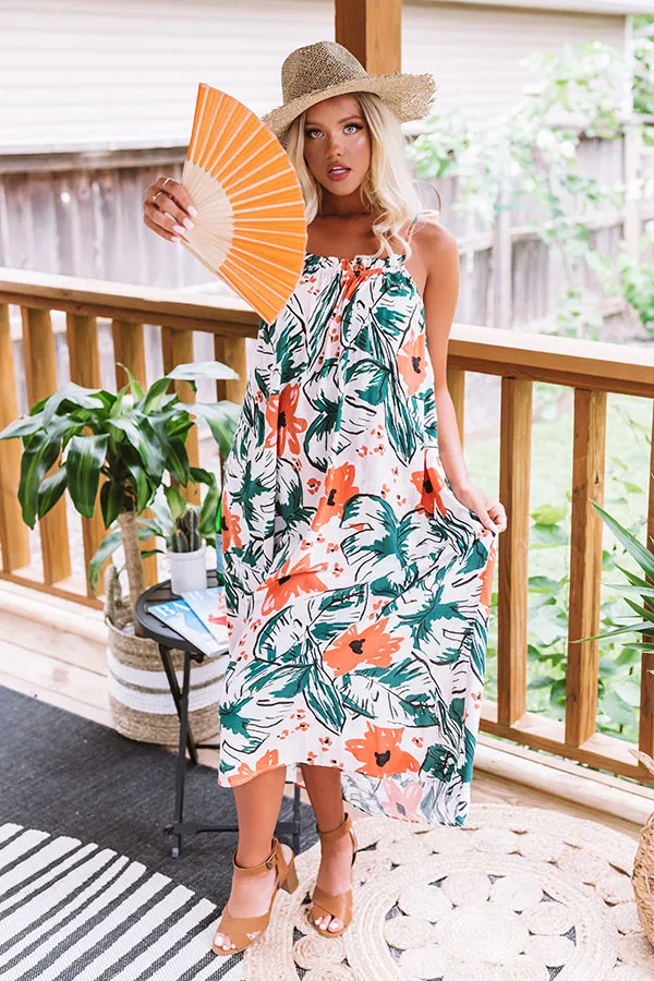 On Tulum Time Floral Midi