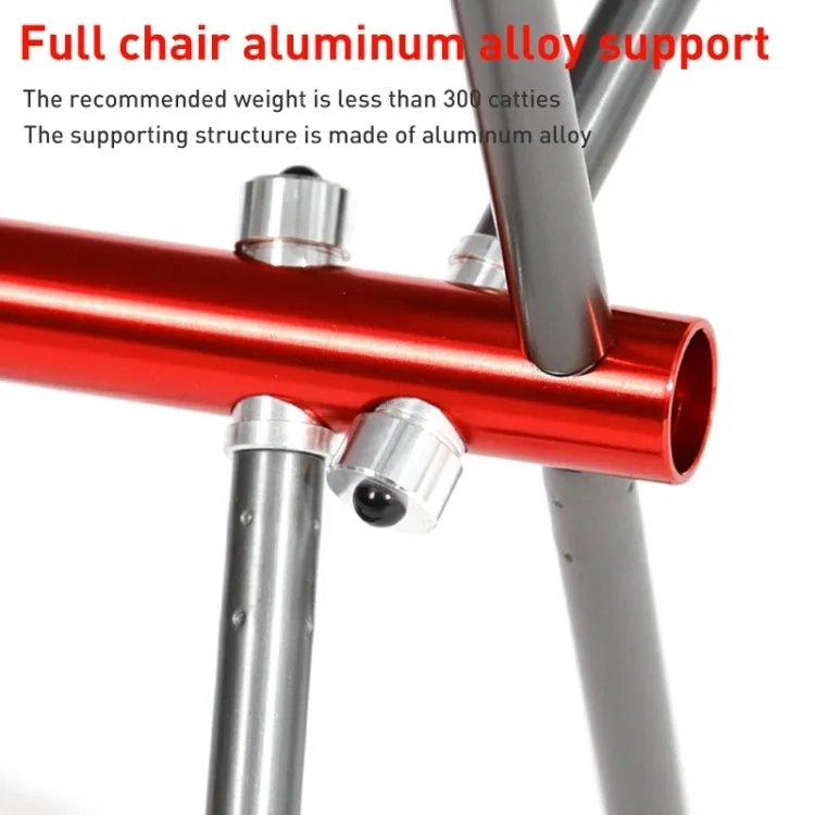Outdoor Camping Beach Portable Ultra-Light Aluminum Alloy Folding Chair (Grey)