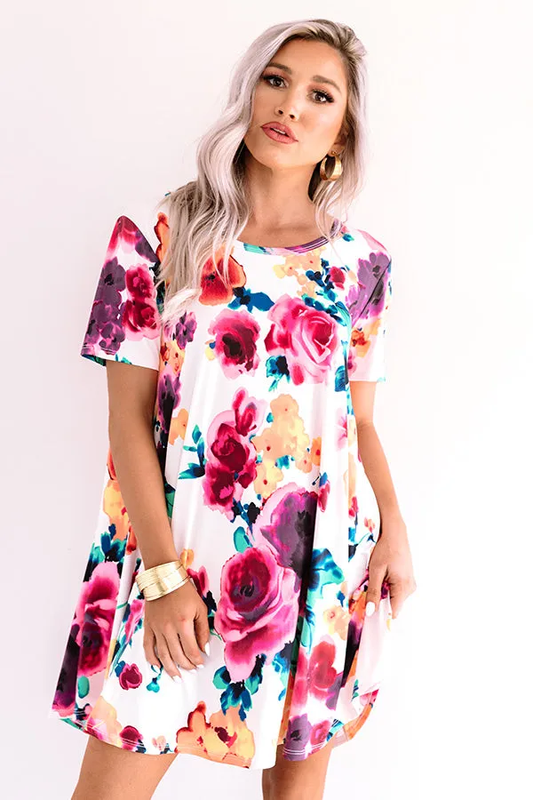 Passage To Paradise Floral Shift Dress