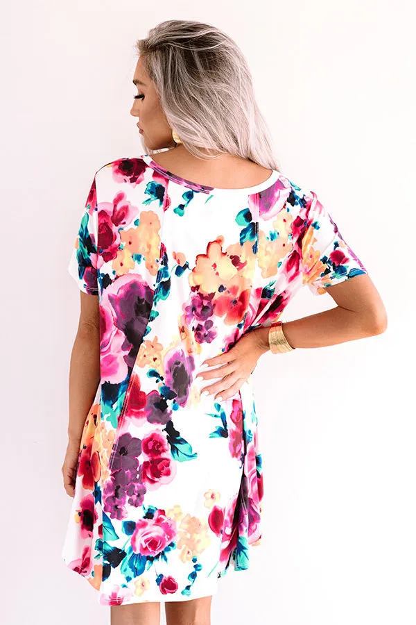 Passage To Paradise Floral Shift Dress