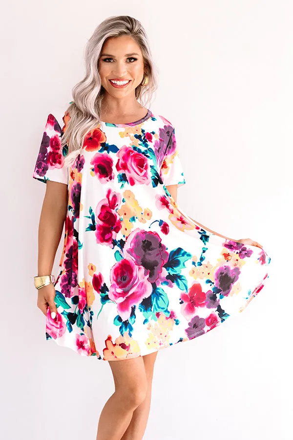 Passage To Paradise Floral Shift Dress