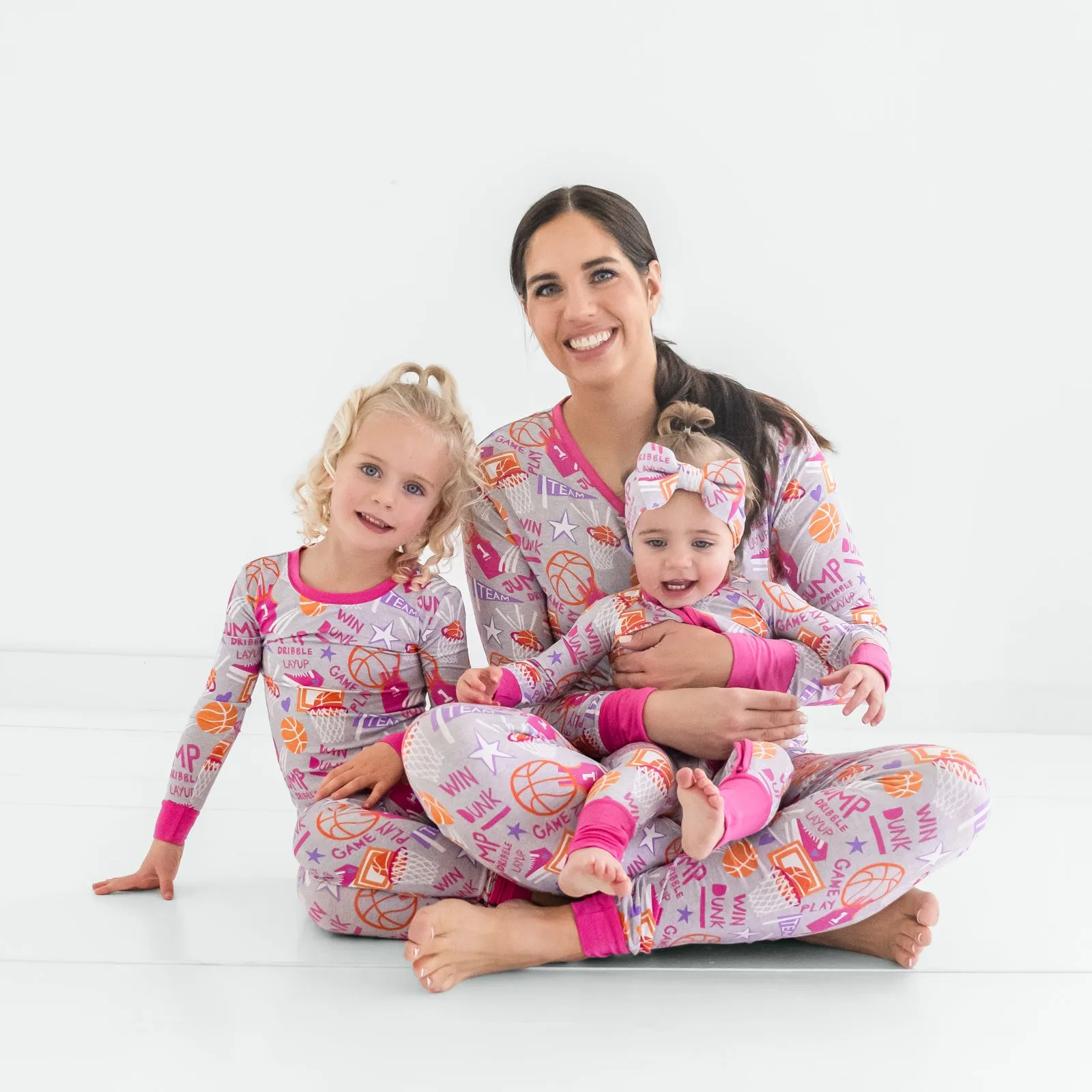 Pink Slam Dunk Two-Piece Pajama Set