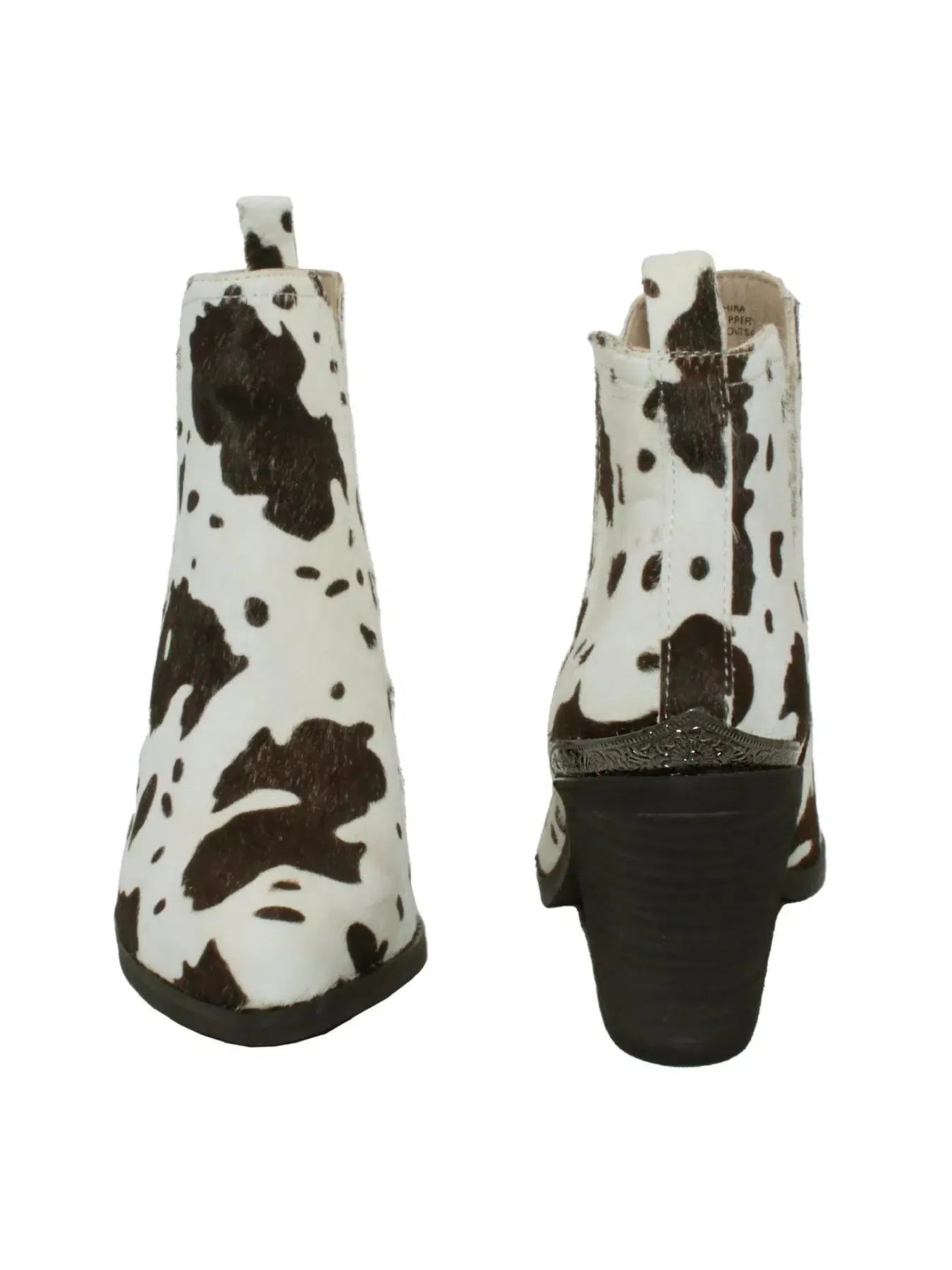 "Mumba" Genuine Hair Cow Print Bootie
