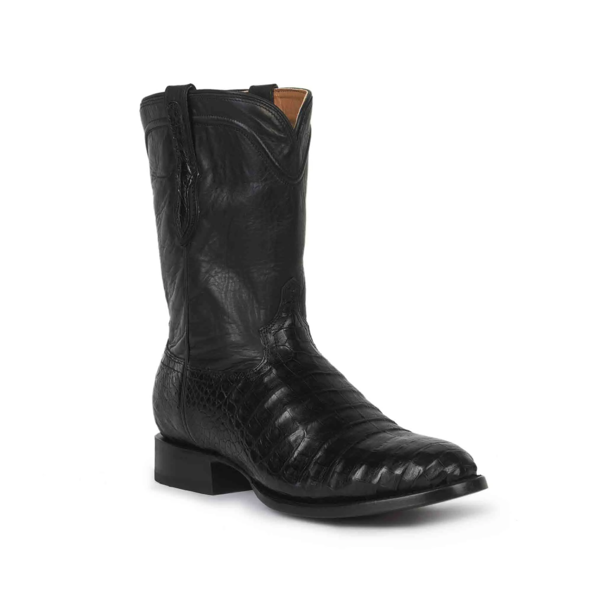Rujo Boots Men's The Ranger Midnight Caiman Belly Boots