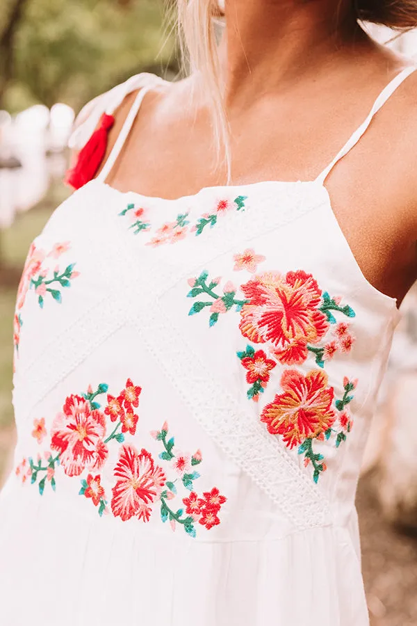 Seaside Specialty Embroidered Midi