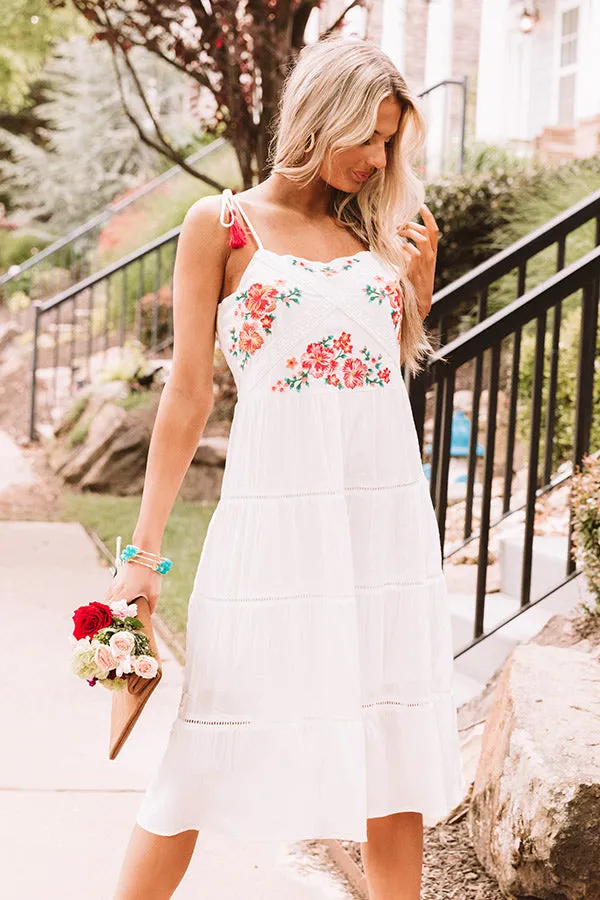 Seaside Specialty Embroidered Midi