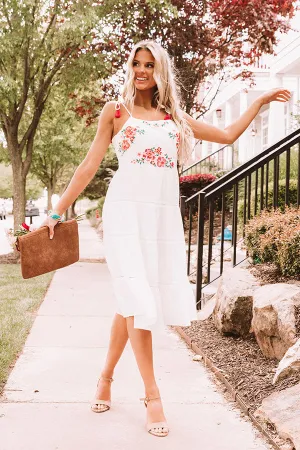 Seaside Specialty Embroidered Midi