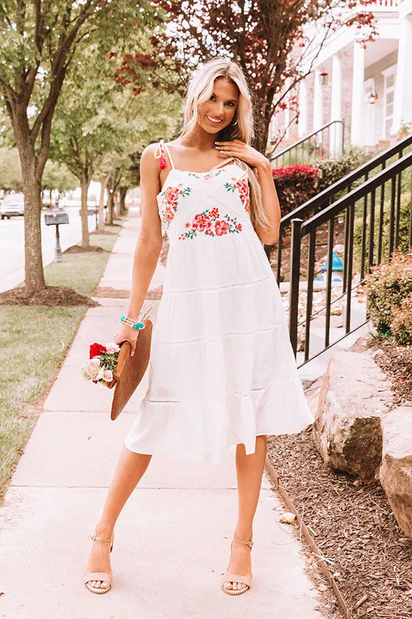 Seaside Specialty Embroidered Midi