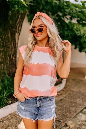 Serene Dreams Tie Dye Dress In Orange