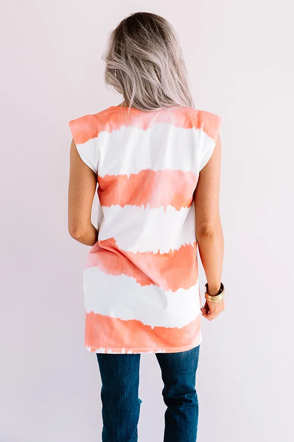 Serene Dreams Tie Dye Dress In Orange
