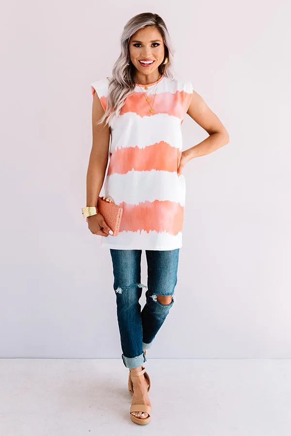 Serene Dreams Tie Dye Dress In Orange
