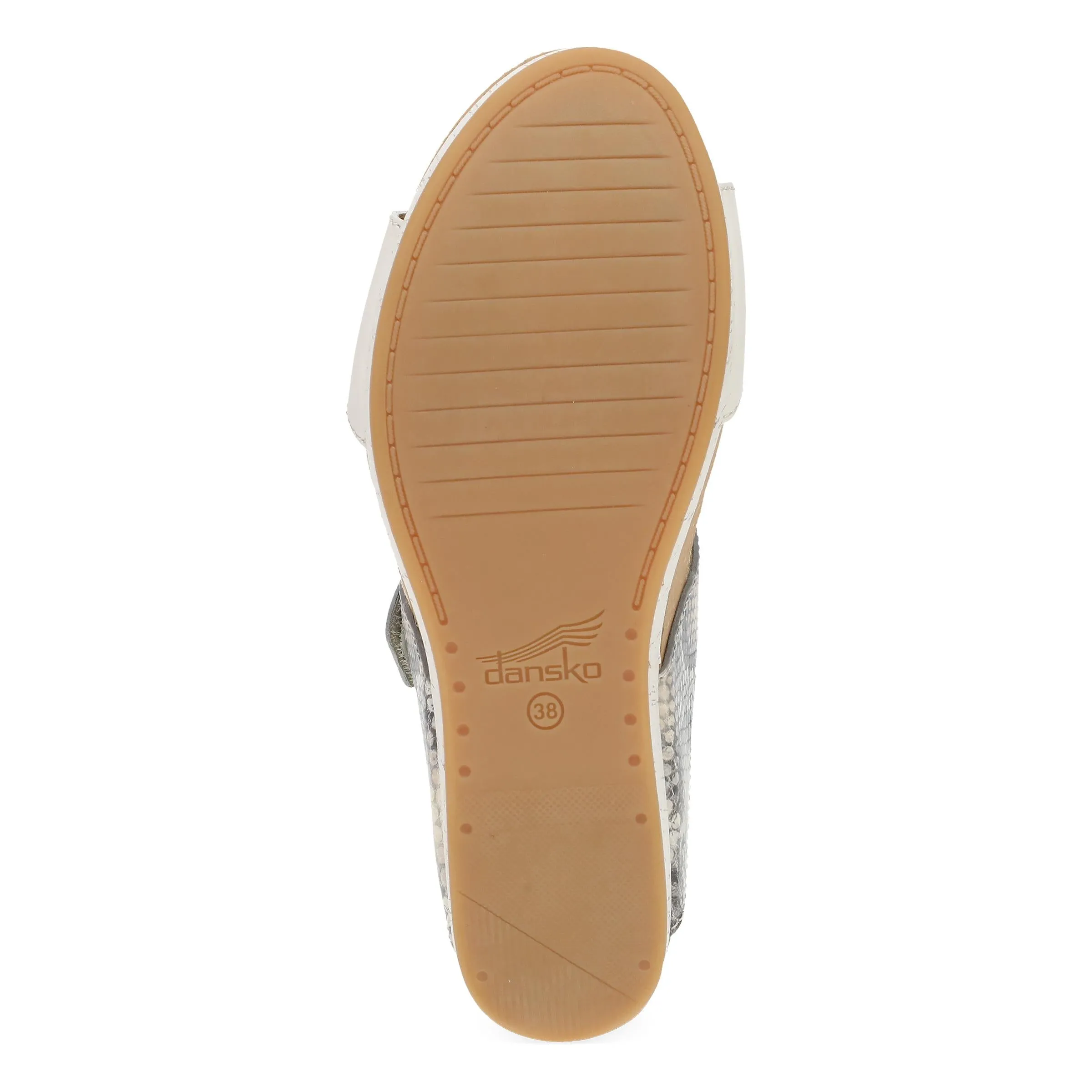 Shannon Snake/Ivory Leather