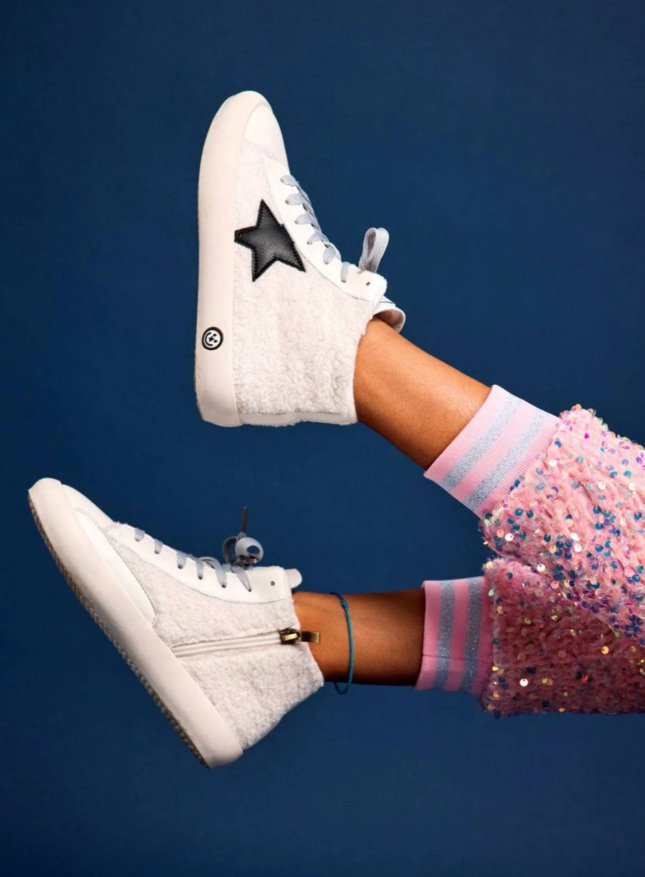 Sherpa Star High Top Sneakers