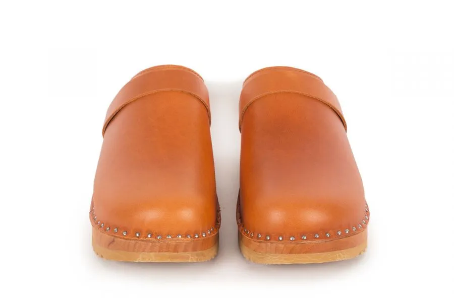 Troentorp Clogs Women's Da Vinci Cognac Pull Up