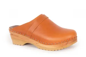 Troentorp Clogs Women's Da Vinci Cognac Pull Up