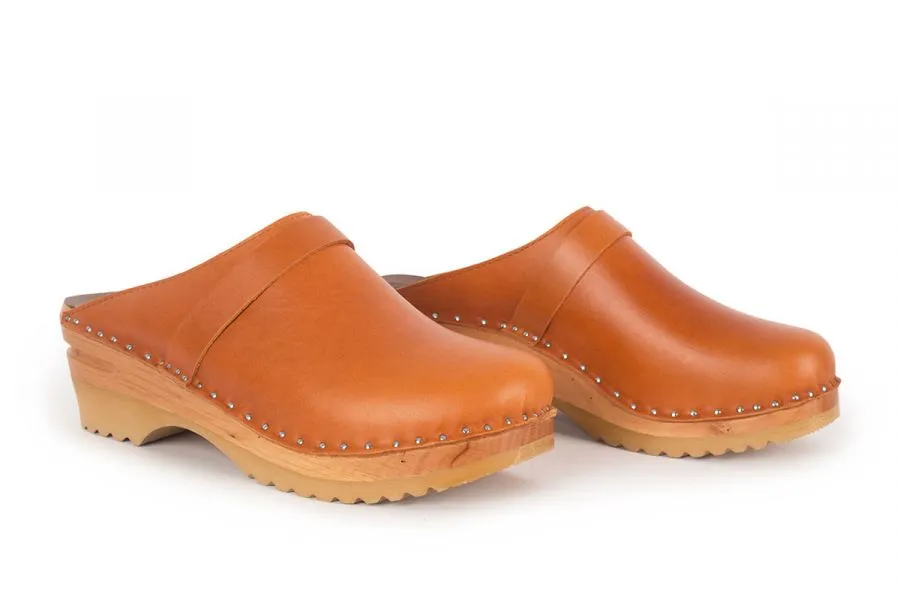 Troentorp Clogs Women's Da Vinci Cognac Pull Up