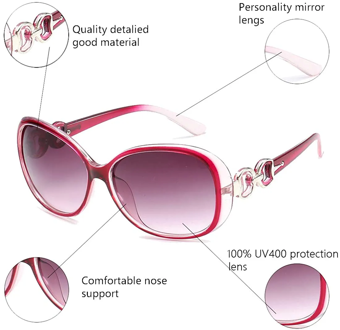 Women's Vintage UV400 Big Frame Sunglasses