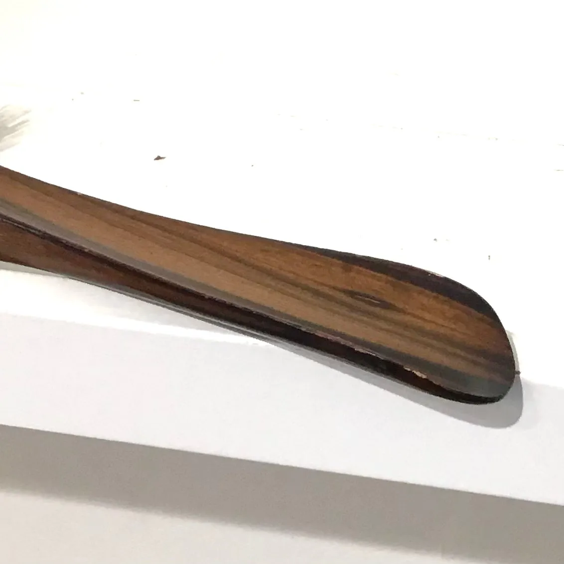 Zebra Wood Clothing Brush